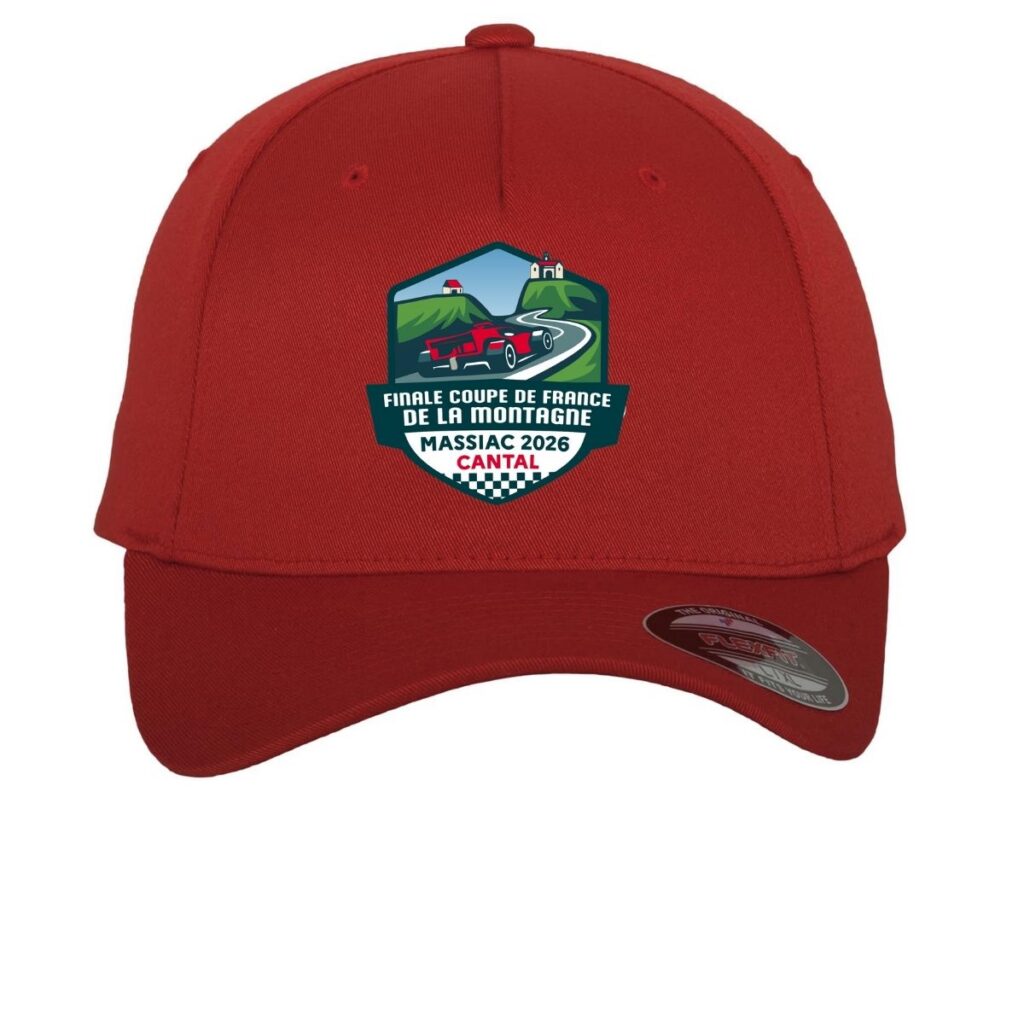 FL6560 - Casquette 5 panneaux rouge