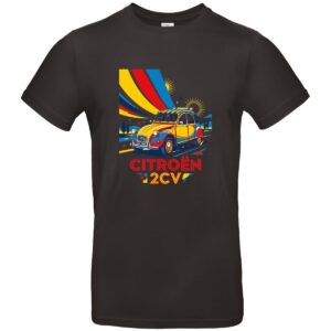 T-shirt noir personnalisable DTF
