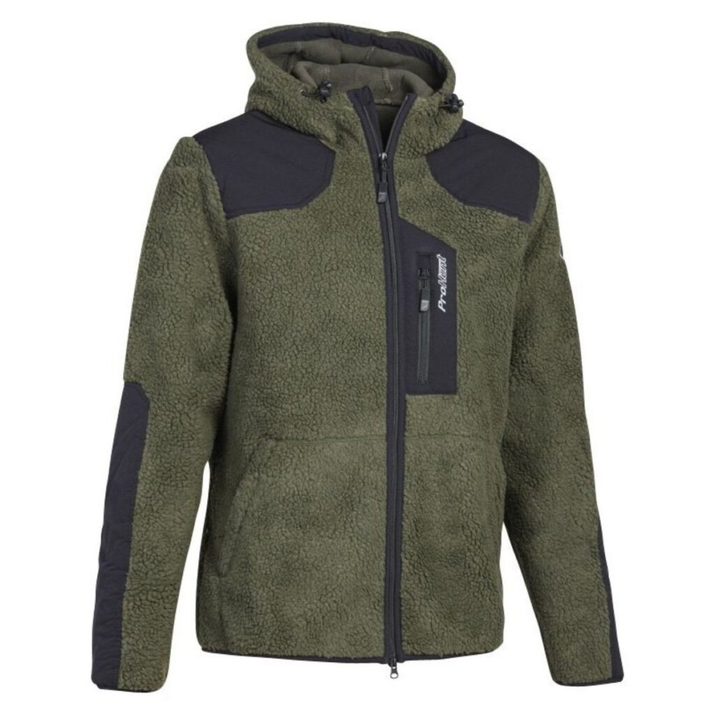 Blouson de chasse polaire Sherpa Grizzly - Couleur kaki - face