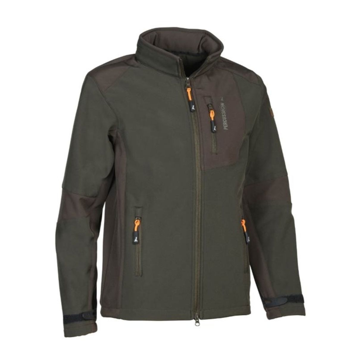 Blouson Softshell Enfant kaki - Style chasse